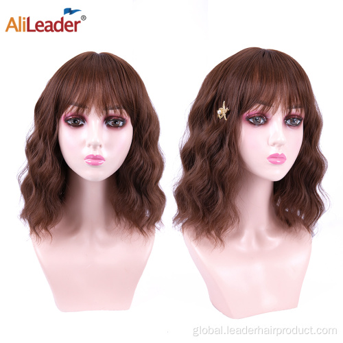 Synthetic Wigs For Sale Short Curly Lolita Cosplay Bob Wig With Bangs Factory